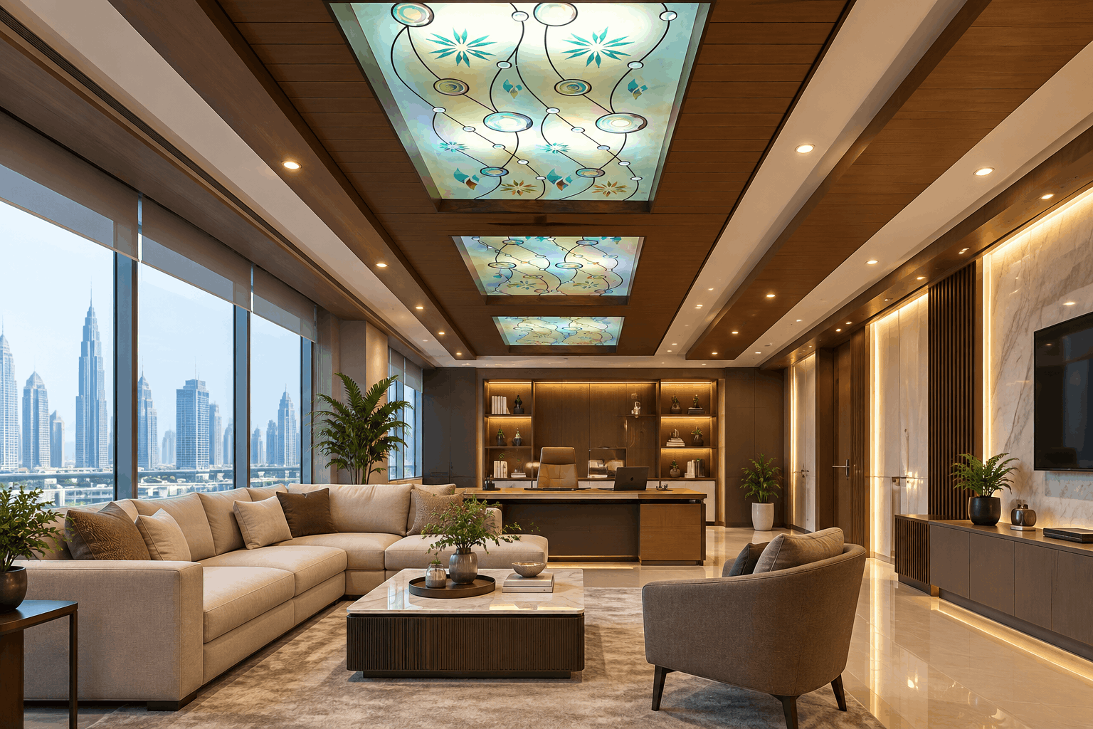 Frosted Glass Ceiling