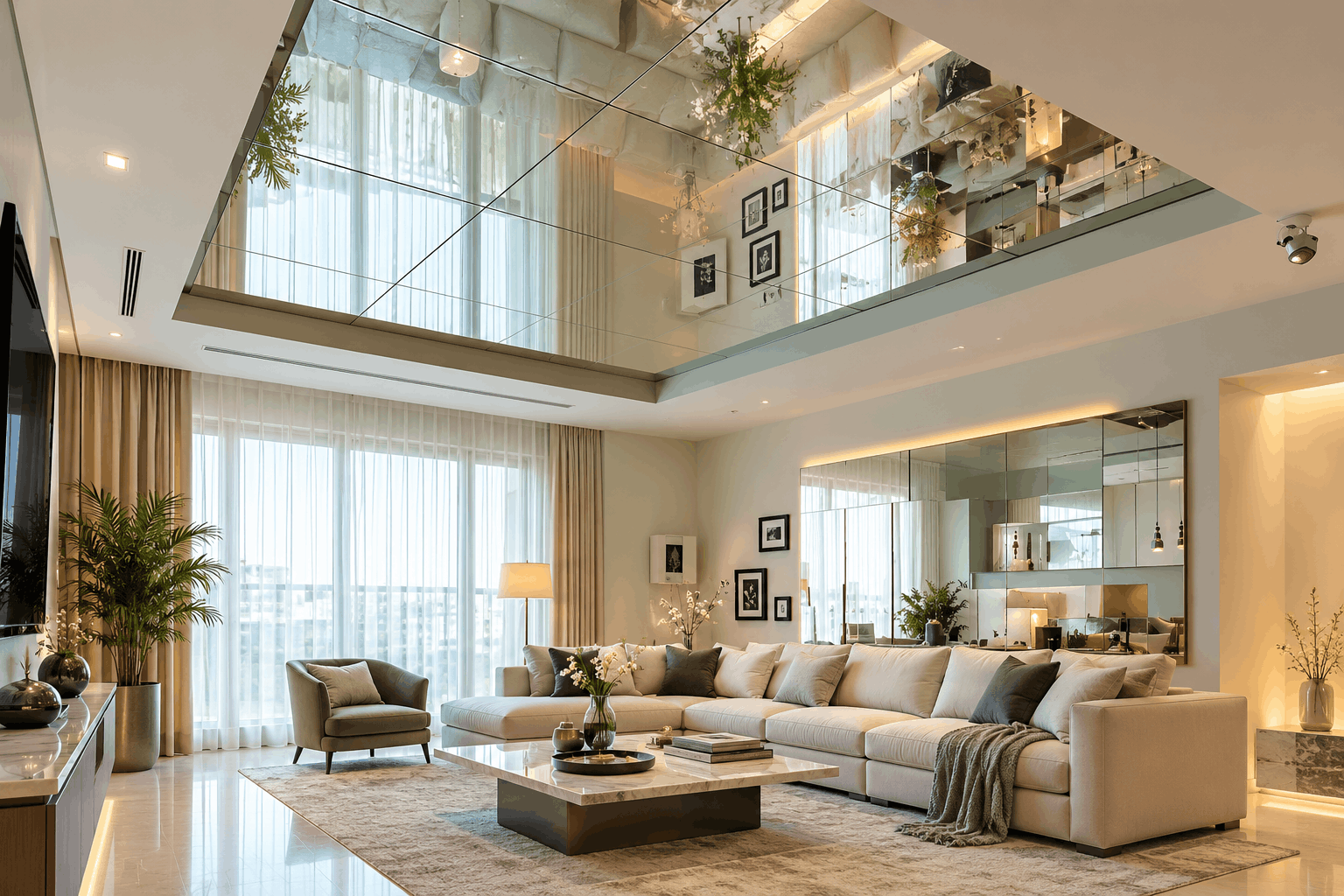 Tinted Glass Ceiling