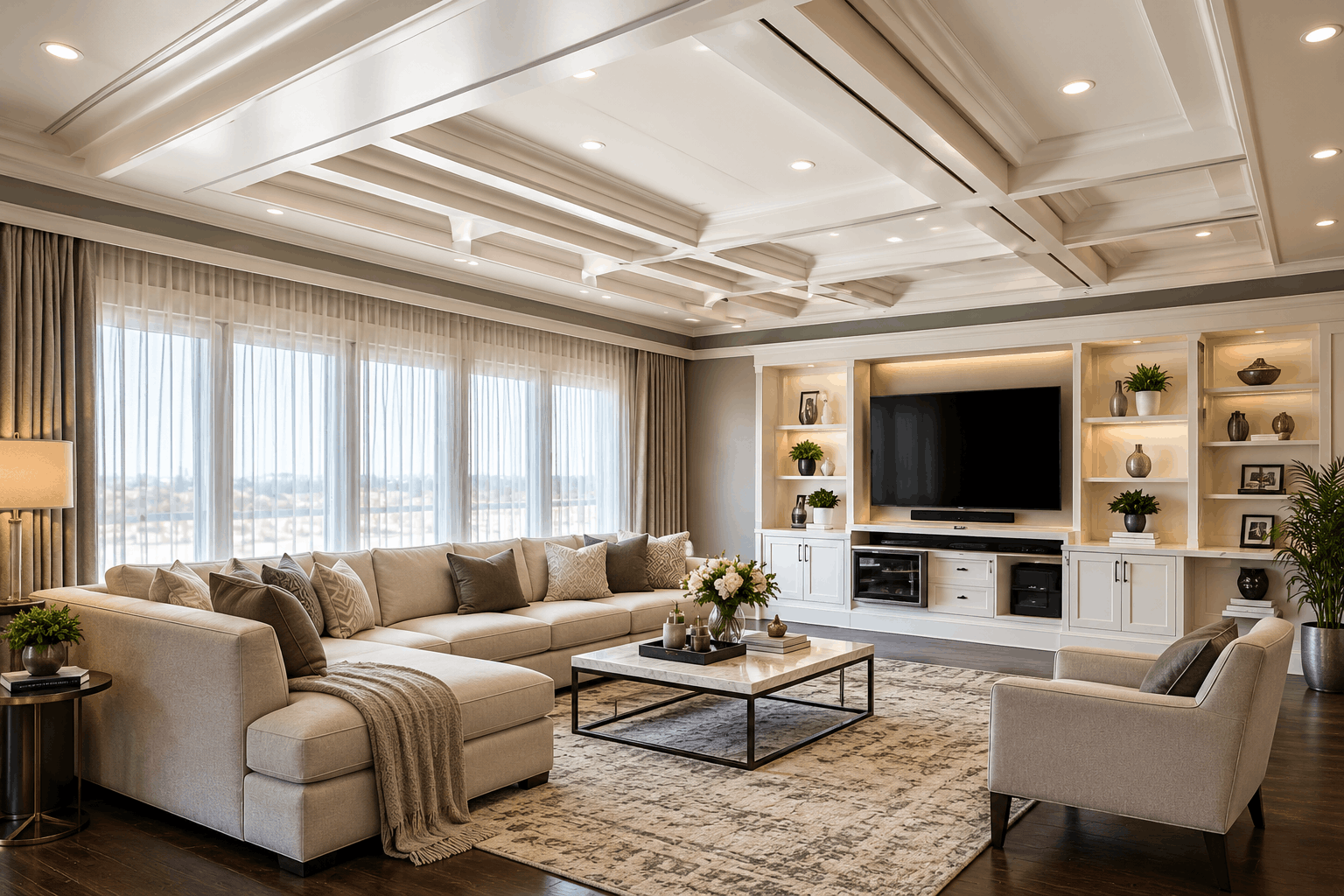 Tray Gypsum Ceiling