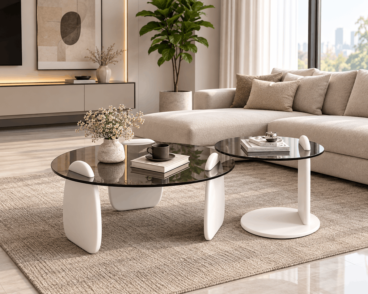 Glass Nesting Tables