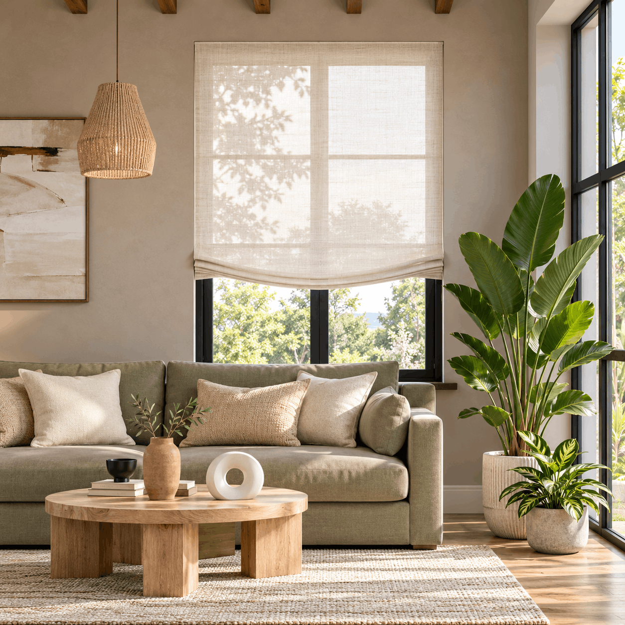 Relaxed Roman Blinds