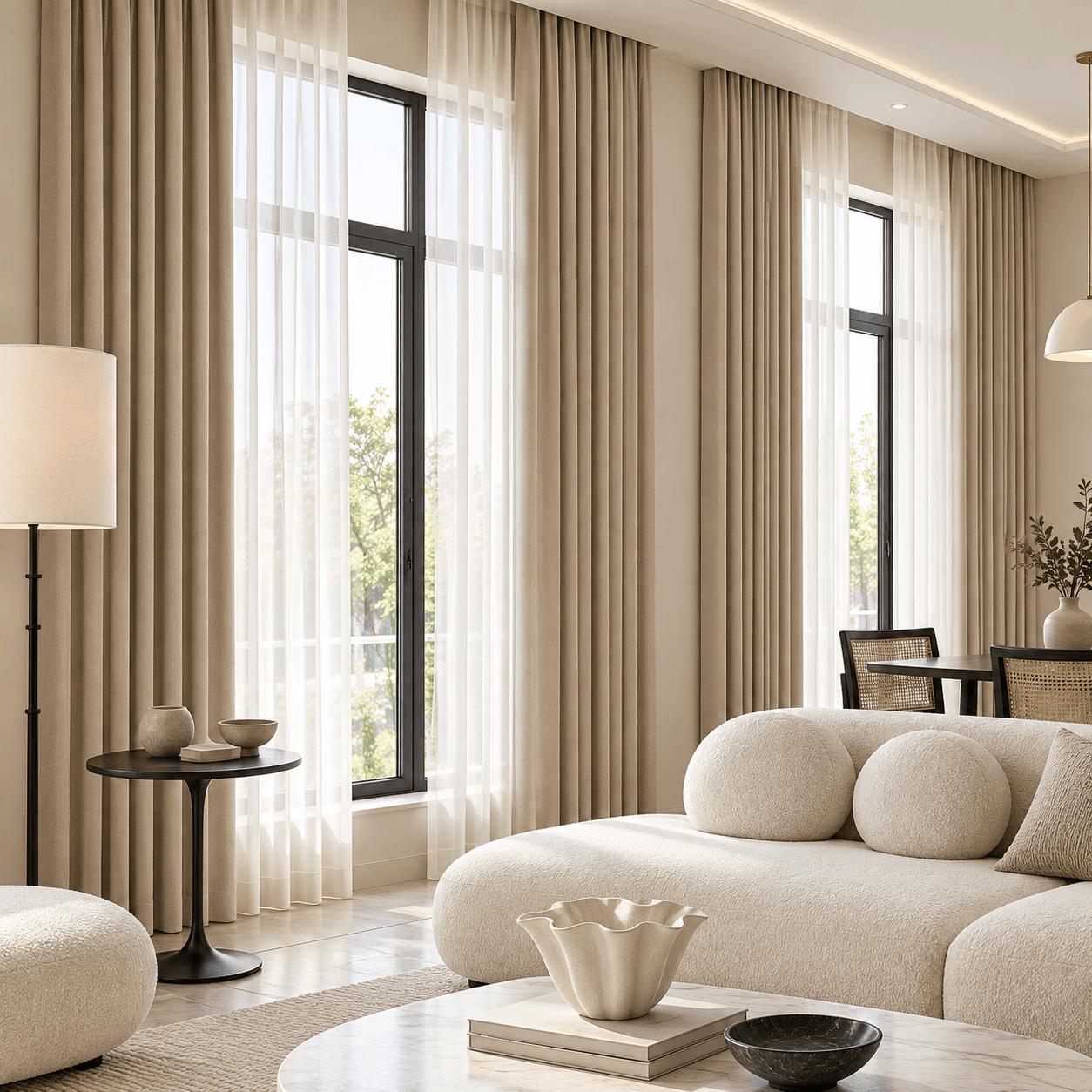 Wave Style Blackout Curtains