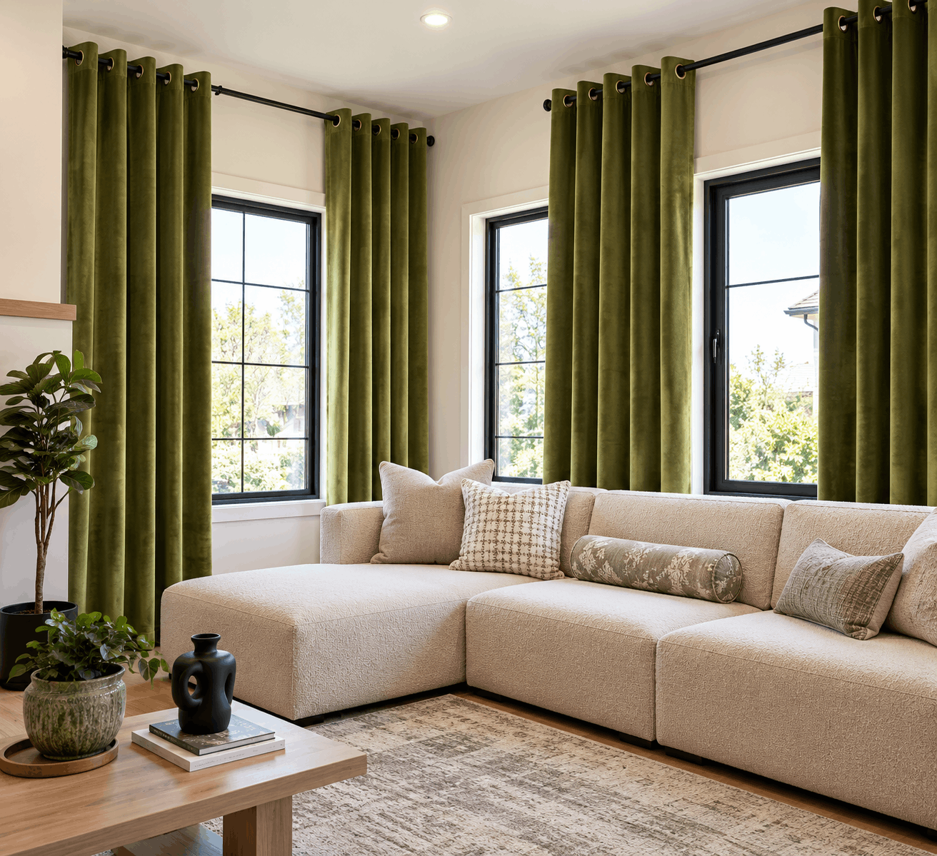 Velvet Ring Curtains Premium