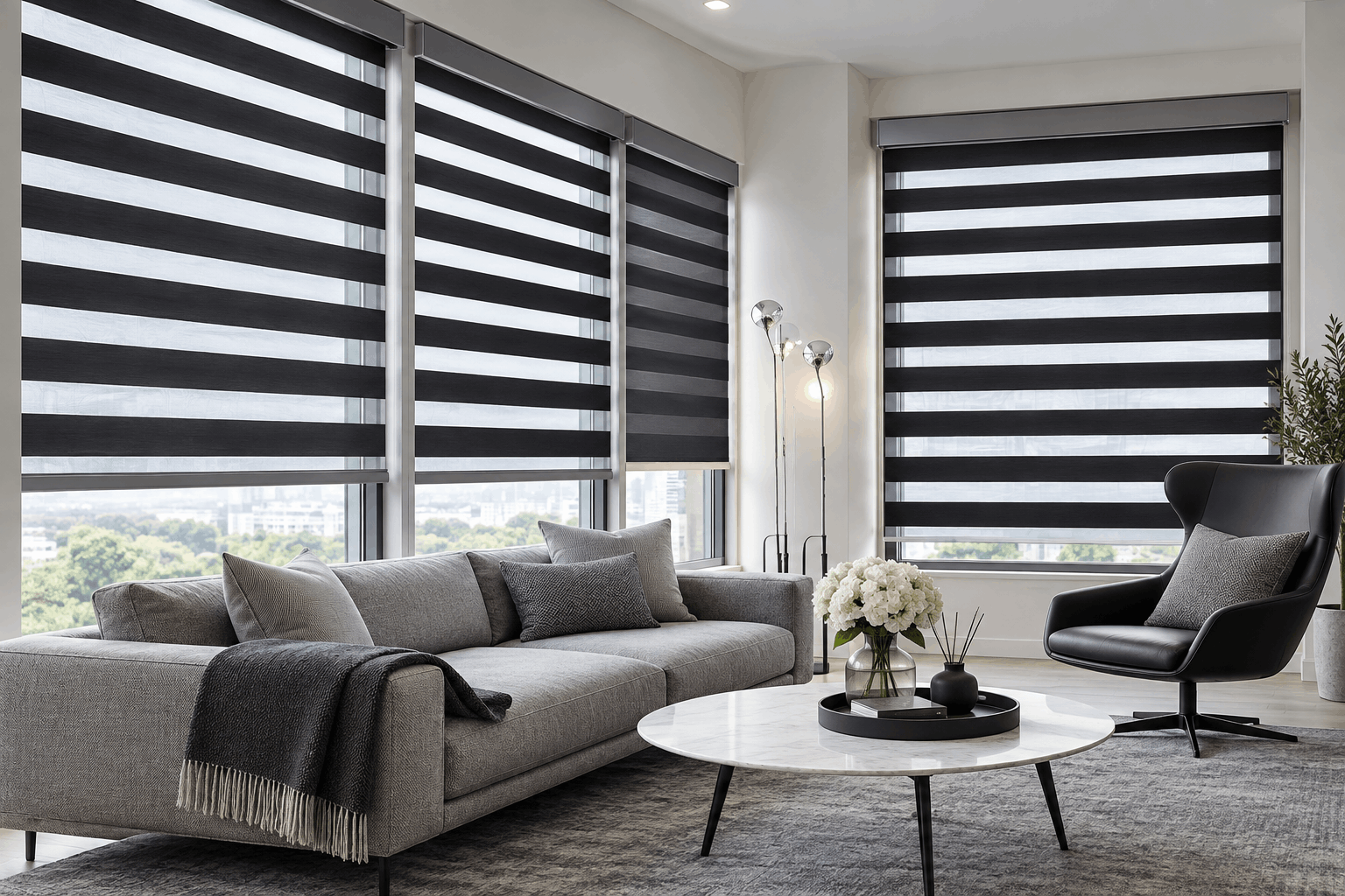 Motorized Roller & Zebra Blinds