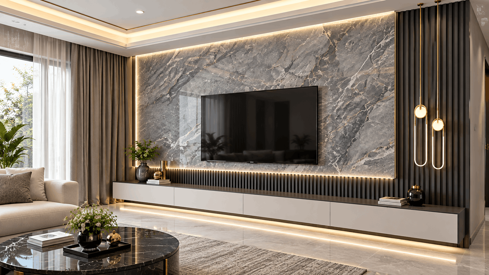 Marble Feature Wall