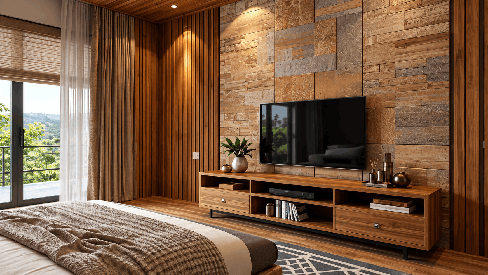 Modern Panel TV Unit