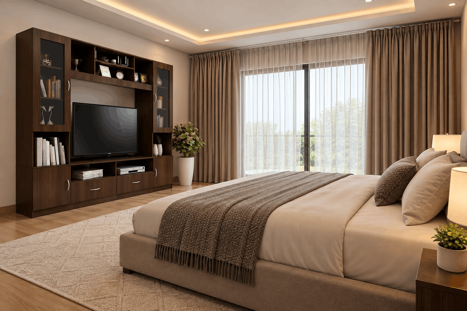 Modern TV Unit with Storag